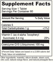 COENZYME Q10 CHEWMELT 100 mg 60 Tab