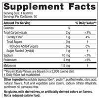 Zero Sugar Melatonin Gummies 60 Gummies