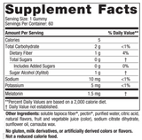 Zero Sugar Melatonin Gummies 60 Gummies