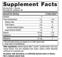 Zero Sugar Melatonin Gummies 60 Gummies